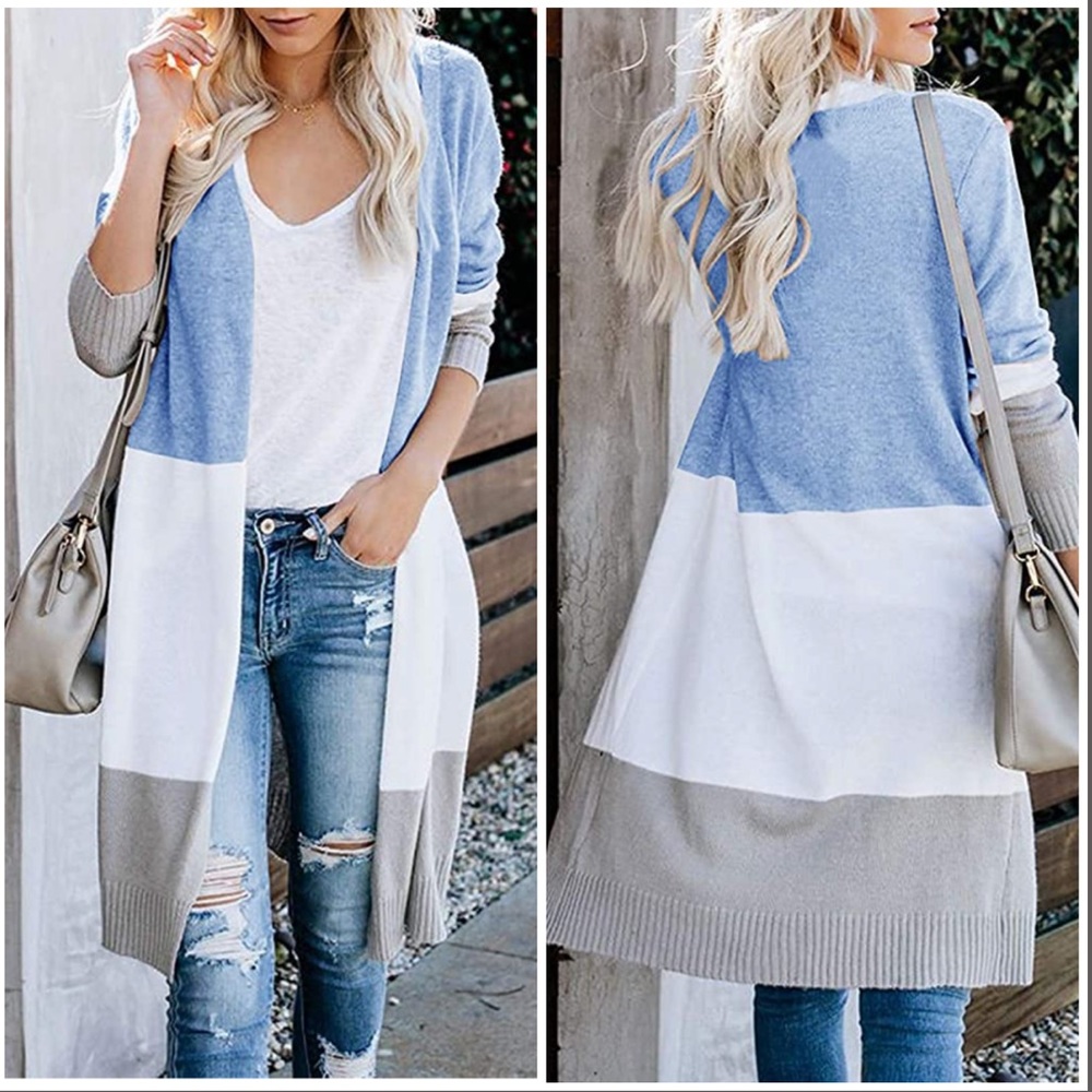 *WOMENS ColorBlock Cardigan*